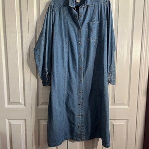 LLBean Denim Shirt Dress